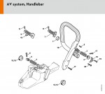 Stihl MS 362 C-M VW M-Tronic Carburetor Heating Handle Heating Gasoline Chainsaw Spare Parts